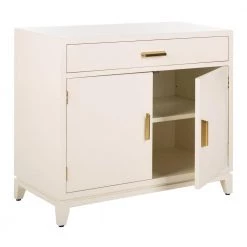 Nigel 1-Drawer White Nightstand Chest by SAFAVIEH 23 Nigel 1-Drawer White Nightstand Chest by SAFAVIEH -Safavieh Sales Store white safavieh accent cabinets chs6600a 44 1000