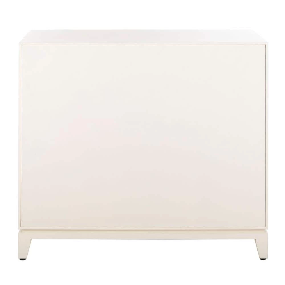 Nigel 1-Drawer White Nightstand Chest by SAFAVIEH 7 Nigel 1-Drawer White Nightstand Chest by SAFAVIEH - Image 5