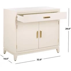 Nigel 1-Drawer White Nightstand Chest by SAFAVIEH 25 Nigel 1-Drawer White Nightstand Chest by SAFAVIEH -Safavieh Sales Store white safavieh accent cabinets chs6600a 76 1000