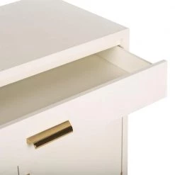 Nigel 1-Drawer White Nightstand Chest by SAFAVIEH 19 Nigel 1-Drawer White Nightstand Chest by SAFAVIEH -Safavieh Sales Store white safavieh accent cabinets chs6600a 77 1000