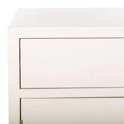 Nigel 1-Drawer White Nightstand Chest by SAFAVIEH 24 Nigel 1-Drawer White Nightstand Chest by SAFAVIEH -Safavieh Sales Store white safavieh accent cabinets chs6600a fa 1000