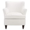 Levin White Upholstered Accent Chairs by SAFAVIEH 2 Levin White Upholstered Accent Chairs by SAFAVIEH -Safavieh Sales Store white safavieh accent chairs ach4008b 64 1000