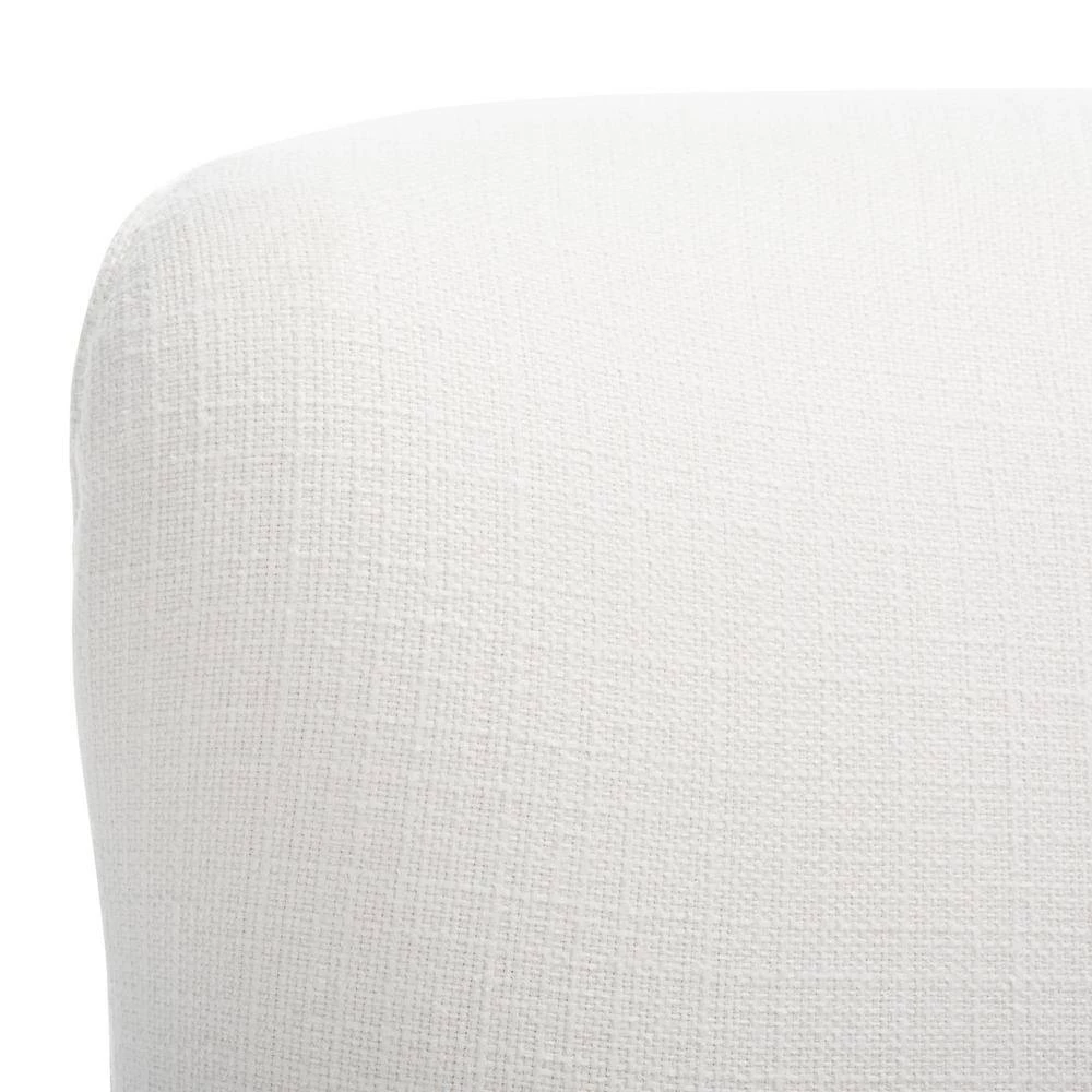Levin White Upholstered Accent Chairs by SAFAVIEH 10 Levin White Upholstered Accent Chairs by SAFAVIEH - Image 8