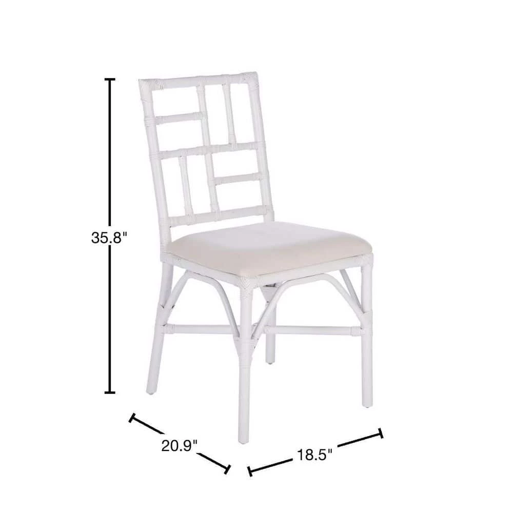 Christine White Side Chair by SAFAVIEH 5 Christine White Side Chair by SAFAVIEH - Image 3