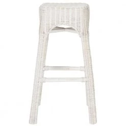Percy 29.5 in. Wicker Counter Stool in White Distress by SAFAVIEH 16 Percy 29.5 in. Wicker Counter Stool in White Distress by SAFAVIEH -Safavieh Sales Store white safavieh bar stools wik6501a 44 1000