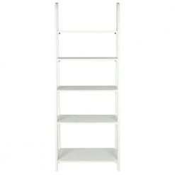 72.2 in. White Wood 5-shelf Ladder Bookcase with Open Back by SAFAVIEH -Safavieh Sales Store white safavieh bookcases bookshelves amh6544d c3 1000