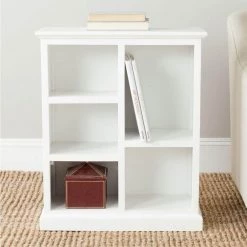 Maralah 30.1 in. 5-shelf White Wood Bookcase by SAFAVIEH