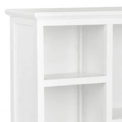 Maralah 30.1 in. 5-shelf White Wood Bookcase by SAFAVIEH -Safavieh Sales Store white safavieh bookcases bookshelves amh6634b fa 1000