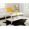Bela 48 in. White Wood Coffee Table with Shelf by SAFAVIEH 2 Bela 48 in. White Wood Coffee Table with Shelf by SAFAVIEH -Safavieh Sales Store white safavieh coffee tables amh5734b 64 1000