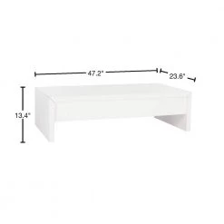 Kinsley 48 in. White Wood Coffee Table with Lift Top by SAFAVIEH -Safavieh Sales Store white safavieh coffee tables fox2234a 40 1000