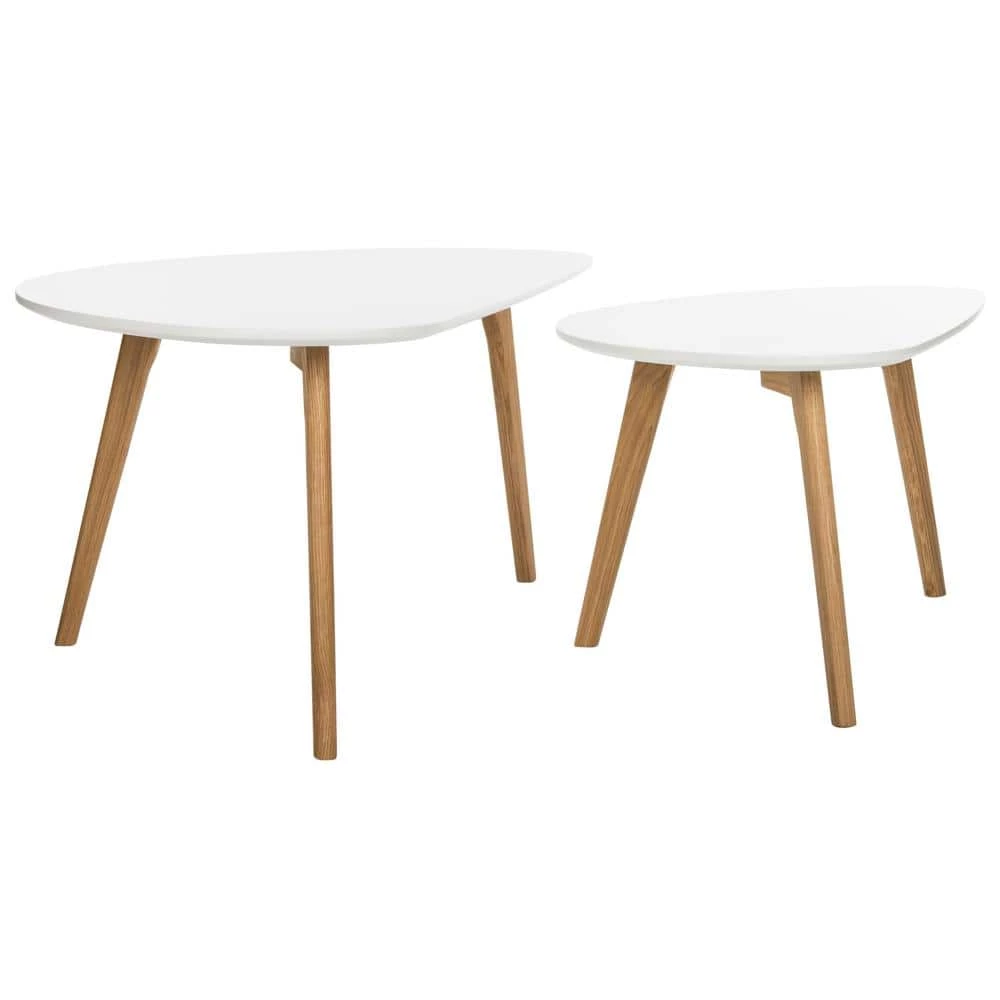 Olida 48 in. White Wood Coffee Table by SAFAVIEH 7 Olida 48 in. White Wood Coffee Table by SAFAVIEH - Image 5