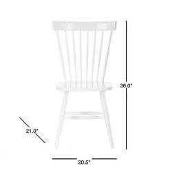 Riley White Wood Dining Chair (Set of 2) by SAFAVIEH 14 Riley White Wood Dining Chair (Set of 2) by SAFAVIEH -Safavieh Sales Store white safavieh dining chairs amh8500a set2 40 1000