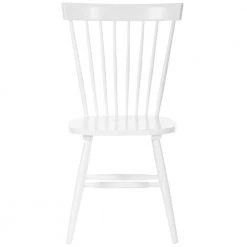 Riley White Wood Dining Chair (Set of 2) by SAFAVIEH 18 Riley White Wood Dining Chair (Set of 2) by SAFAVIEH -Safavieh Sales Store white safavieh dining chairs amh8500a set2 4f 1000