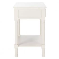 Haines 19 in. White Rectangle Wood Storage End Table by SAFAVIEH 21 Haines 19 in. White Rectangle Wood Storage End Table by SAFAVIEH -Safavieh Sales Store white safavieh end side tables acc5720d c3 1000