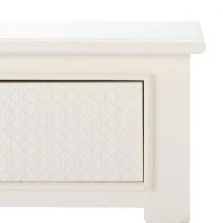 Haines 19 in. White Rectangle Wood Storage End Table by SAFAVIEH 25 Haines 19 in. White Rectangle Wood Storage End Table by SAFAVIEH -Safavieh Sales Store white safavieh end side tables acc5720d fa 1000