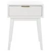 Keya 18 in. White Rectangle Wood Storage End Table by SAFAVIEH -Safavieh Sales Store white safavieh end side tables acc6601a 64 1000