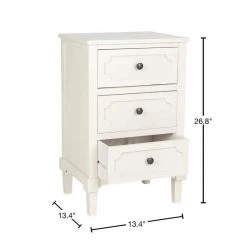 Rosaleen White Storage Side Table by SAFAVIEH -Safavieh Sales Store white safavieh end side tables amh5723b 40 1000