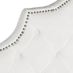 Arebelle White Full Upholstered Headboard by SAFAVIEH 10 Arebelle White Full Upholstered Headboard by SAFAVIEH -Safavieh Sales Store white safavieh headboards mcr4035h f 4f 1000