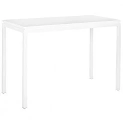 Duke 44 in. Rectangular White Writing Desk by SAFAVIEH -Safavieh Sales Store white safavieh writing desks fox2209a 31 1000