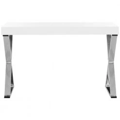 48 in. Rectangular White 1 Drawer Writing Desk with Built-In Storage by SAFAVIEH 17 48 in. Rectangular White 1 Drawer Writing Desk with Built-In Storage by SAFAVIEH -Safavieh Sales Store white safavieh writing desks fox2223a 1f 1000