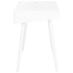 Fadri 48 in. White 1-Drawer Writing Desk by SAFAVIEH -Safavieh Sales Store white safavieh writing desks fox2227a 1f 1000