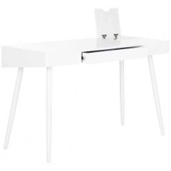 Fadri 48 in. White 1-Drawer Writing Desk by SAFAVIEH -Safavieh Sales Store white safavieh writing desks fox2227a 4f 1000