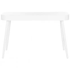 Madan 48 in. White 1-Drawer Writing Desk by SAFAVIEH -Safavieh Sales Store white safavieh writing desks fox2229a 1f 1000