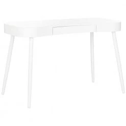 Madan 48 in. White 1-Drawer Writing Desk by SAFAVIEH -Safavieh Sales Store white safavieh writing desks fox2229a 31 1000