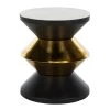 Azizi White/Black/Gold Side Table by SAFAVIEH 2 Azizi White/Black/Gold Side Table by SAFAVIEH -Safavieh Sales Store white stone black gold safavieh end side tables acc3202a 64 1000