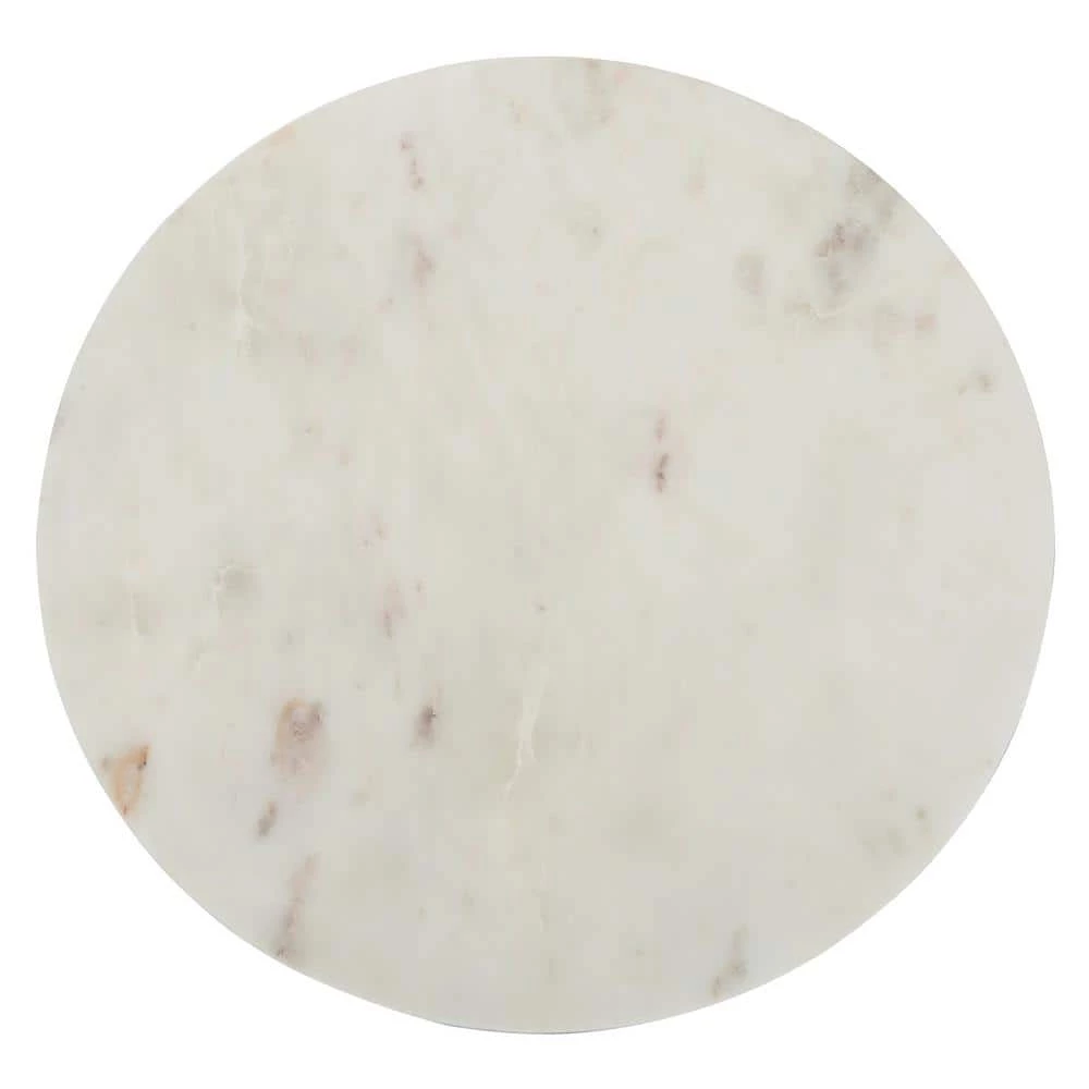 Azizi White/Black/Gold Side Table by SAFAVIEH 6 Azizi White/Black/Gold Side Table by SAFAVIEH - Image 4