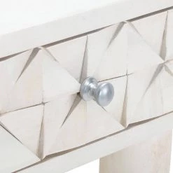 Zinnia 35 in. Off-White/Silver Wood 1-Drawer Writing Desk by SAFAVIEH -Safavieh Sales Store white wash silver safavieh writing desks dsk9000b 66 1000