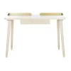 Parker 45 in. Off-White/Gold 1-Drawer Writing Desk by SAFAVIEH -Safavieh Sales Store white washed gold safavieh writing desks dsk6400b 64 1000