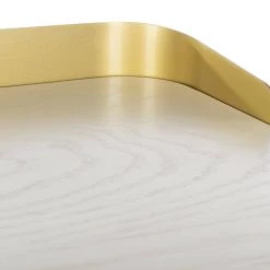 Parker 45 in. Off-White/Gold 1-Drawer Writing Desk by SAFAVIEH -Safavieh Sales Store white washed gold safavieh writing desks dsk6400b 76 1000